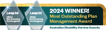 2024 Winner – Leap in! Most Outstanding Plan Management Award